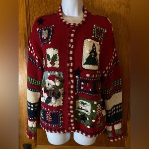 VTG holiday ‘ UGLY “sweater Heirloom collectibles petites P-MED women’s EUC